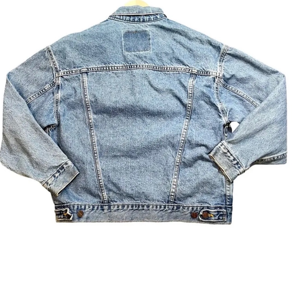 Vintage Unisex Levi’s Orange Tab Denim Oversized Trucker Jacket - Picture 7 of 7